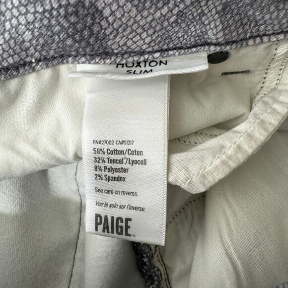 Paige Hoxton High-Rise Skinny Snakeskin Print Ankle Jeans Size 28 - Picture 10 of 10